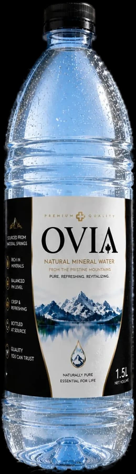 OVIA 1.5L natural mineral water bottle