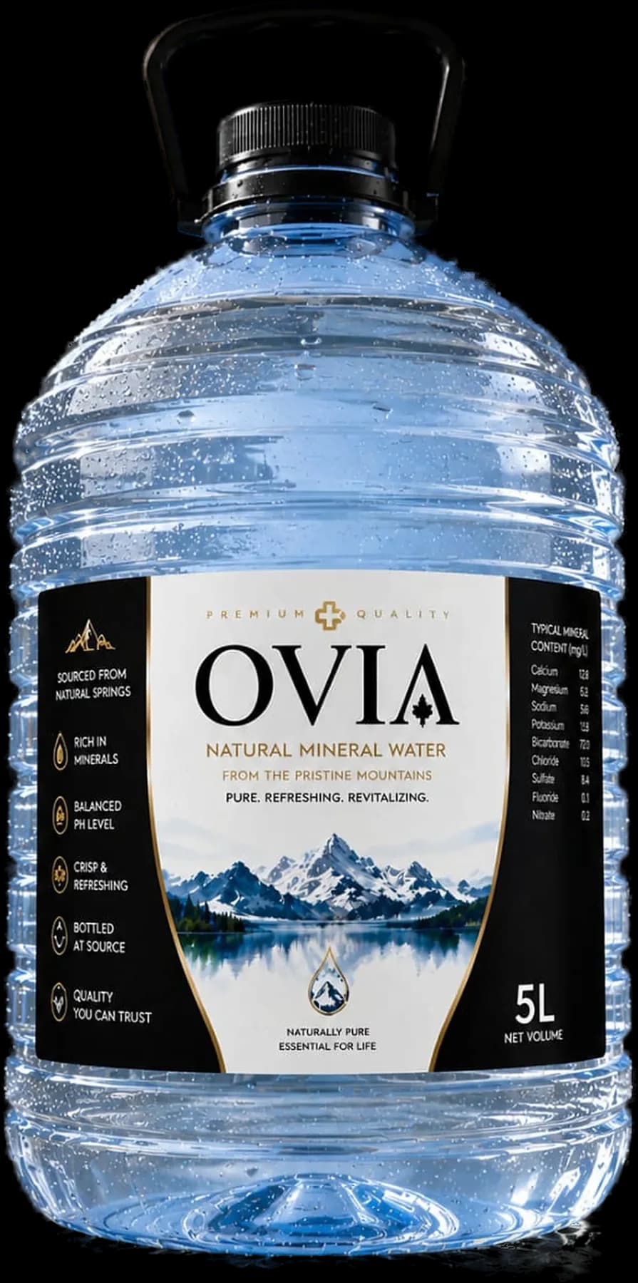OVIA 5L natural mineral water bottle