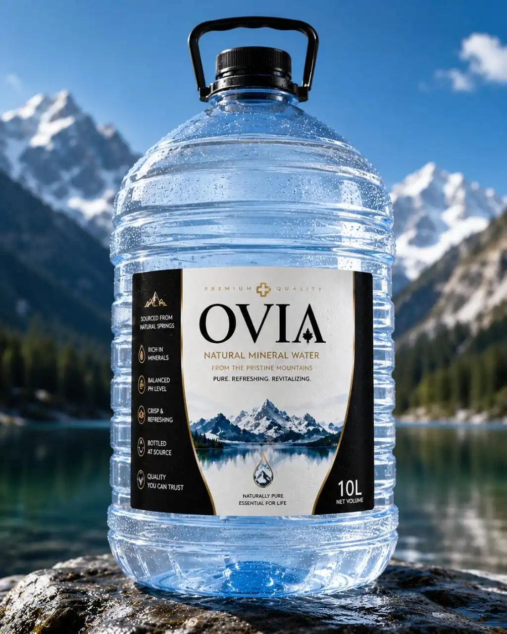 OVIA 10L natural mineral water bottle