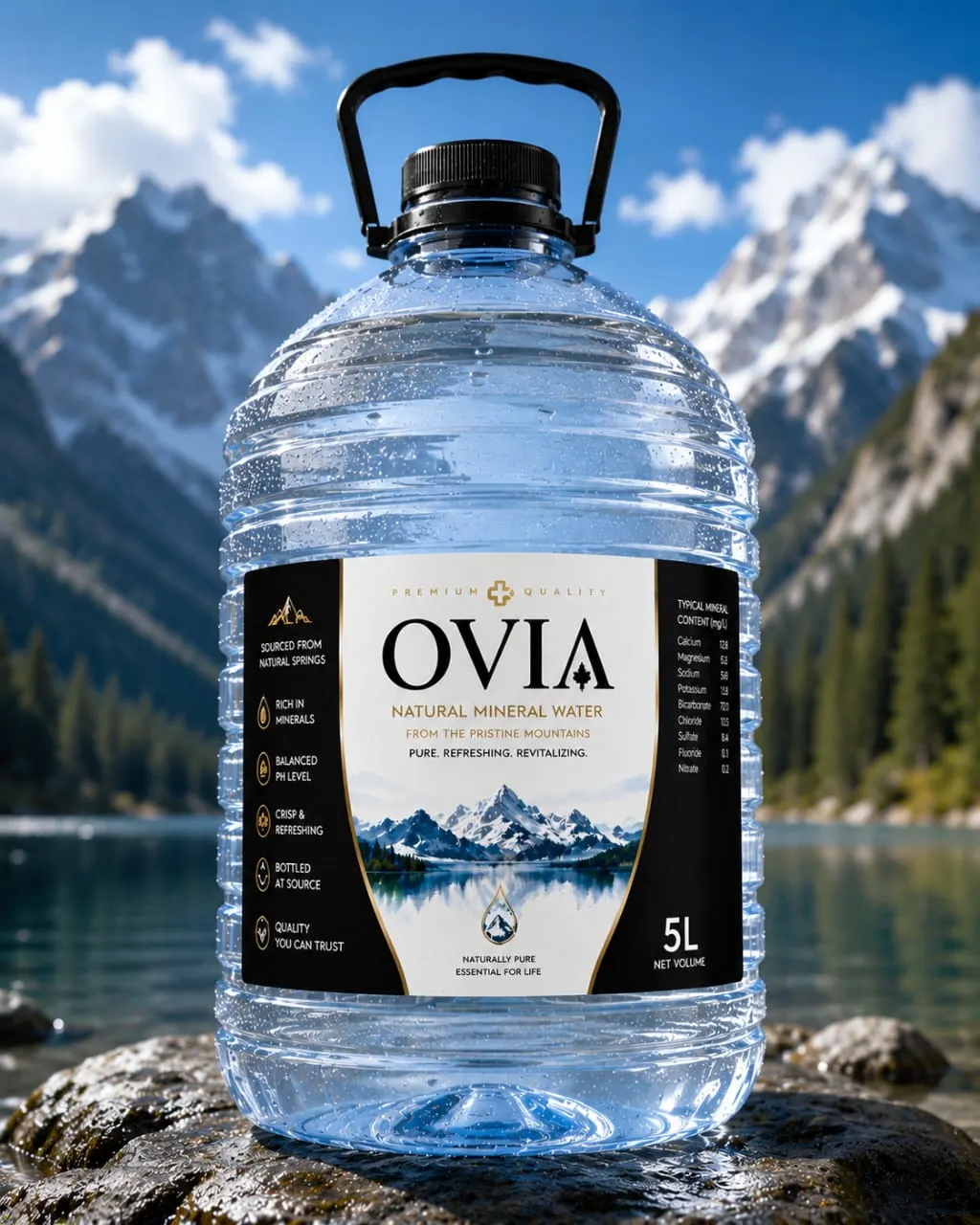 OVIA 5L natural mineral water bottle